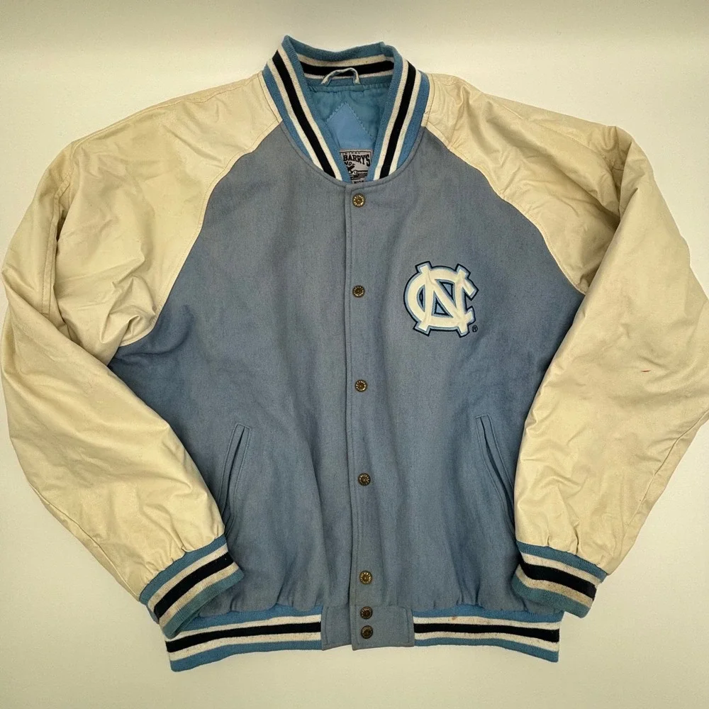 Vintage Steve & Barrys UNC Tar Heels Letterman Varsity Jacket XL University - Picture 3 of 16